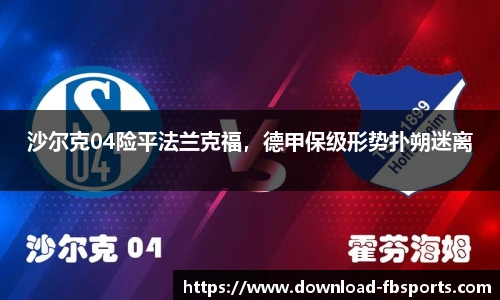 沙尔克04险平法兰克福，德甲保级形势扑朔迷离